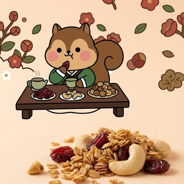 🍓【GRAIN MAMA 嚴選】松鼠 MAMA 蔓越莓乾・黑糖燕麥脆片・腰果｜甜香果穀款