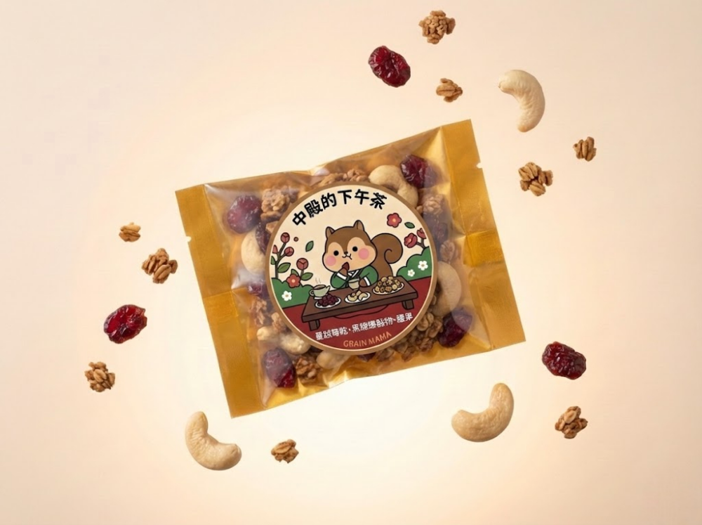 unnamed (1) 🍓【GRAIN MAMA 嚴選】松鼠 MAMA 蔓越莓乾・黑糖燕麥脆片・腰果|甜香果穀款