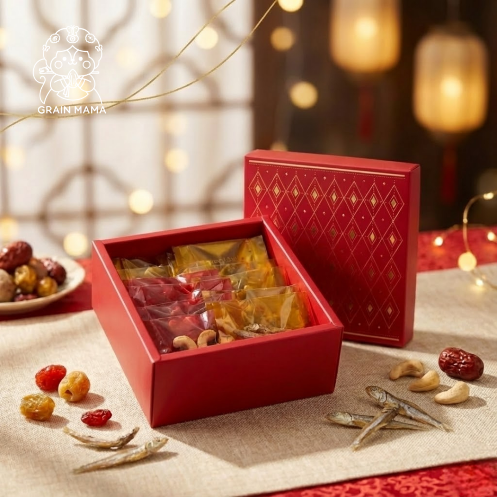 🎊 預購【GRAIN MAMA 嚴選】松鼠MAMA 新年安心零食禮盒（三入組）